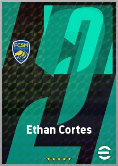 Ethan Cortes eFootball 2026 player card, 61 OVR CF