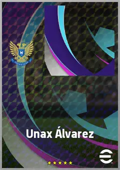 Unax Álvarez eFootball 2026 player card, 68 OVR LWF