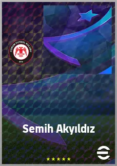 Semih Akyıldız eFootball 2026 player card, 60 OVR RWF