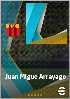 Juan Migue Arrayago eFootball 2026 player card, 64 OVR CB