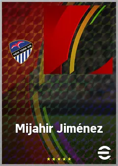 Mijahir Jiménez eFootball 2026 player card, 67 OVR CF