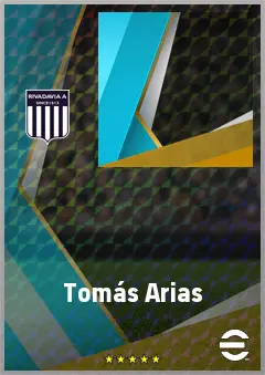 Tomás Arias eFootball 2026 player card, 63 OVR DMF