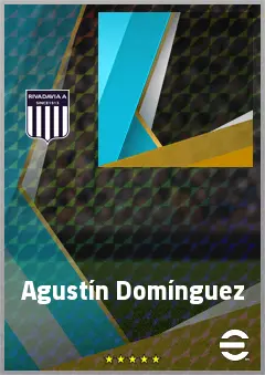 Agustín Domínguez eFootball 2026 player card, 63 OVR DMF