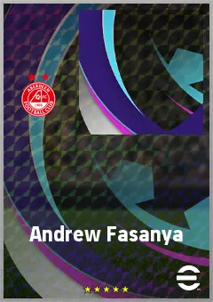 Andrew Fasanya eFootball 2026 player card, 59 OVR CF