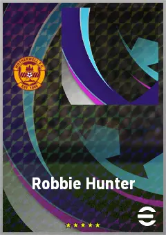 Robbie Hunter eFootball 2026 player card, 60 OVR RWF