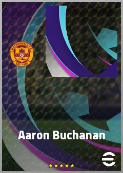 Aaron Buchanan eFootball 2026 player card, 59 OVR CMF