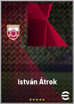 István Átrok eFootball 2026 player card, 68 OVR LWF