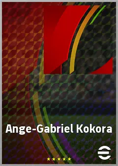 Ange-Gabriel Kokora eFootball 2026 player card, 62 OVR CB