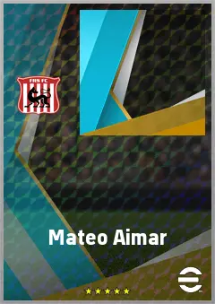 Mateo Aimar eFootball 2026 player card, 64 OVR CB