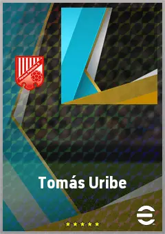 Tomás Uribe eFootball 2026 player card, 64 OVR LWF