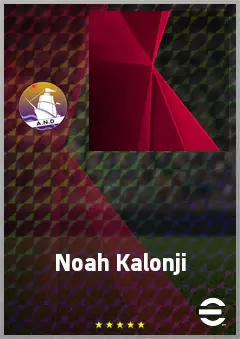 Noah Kalonji eFootball 2026 player card, 61 OVR DMF