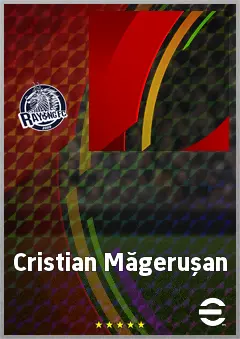 Cristian Măgerușan eFootball 2026 player card, 61 OVR CF
