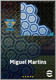 Miguel Martins eFootball 2026 player card, 64 OVR LWF