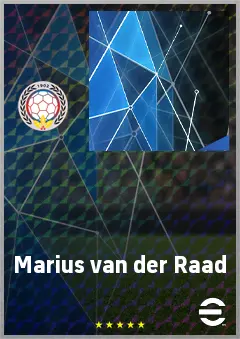 Marius van der Raad eFootball 2026 player card, 61 OVR GK