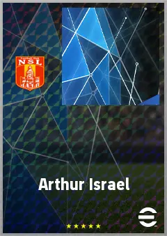 Arthur Israel eFootball 2026 player card, 59 OVR CMF