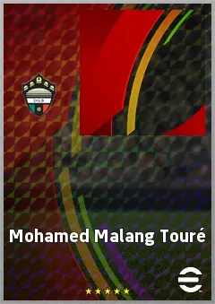 Mohamed Malang Touré eFootball 2026 player card, 62 OVR CF