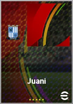 Juani eFootball 2026 player card, 64 OVR RMF