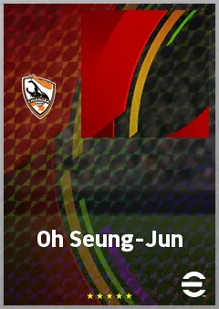 Oh Seung-Jun eFootball 2026 player card, 60 OVR RWF