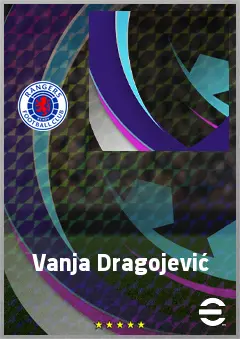 Vanja Dragojević eFootball 2026 player card, 72 OVR DMF