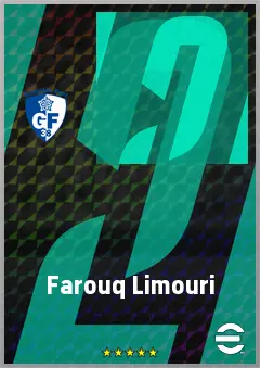 Farouq Limouri eFootball 2026 player card, 69 OVR CB