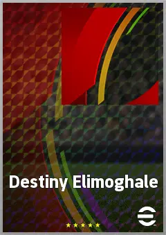 Destiny Elimoghale eFootball 2026 player card, 65 OVR LWF