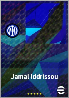 Jamal Iddrissou eFootball 2026 player card, 65 OVR CF