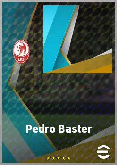 Pedro Baster eFootball 2026 player card, 63 OVR RWF