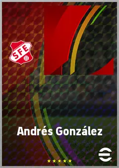 Andrés González eFootball 2026 player card, 62 OVR RB