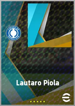Lautaro Piola eFootball 2026 player card, 63 OVR CF
