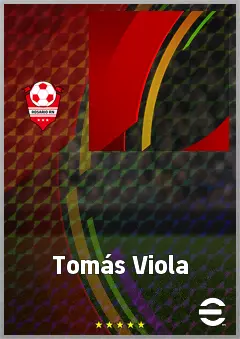 Tomás Viola eFootball 2026 player card, 63 OVR RMF