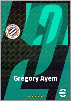 Grégory Ayem eFootball 2026 player card, 60 OVR AMF