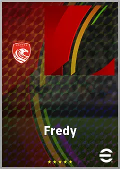 Fredy eFootball 2026 player card, 62 OVR AMF