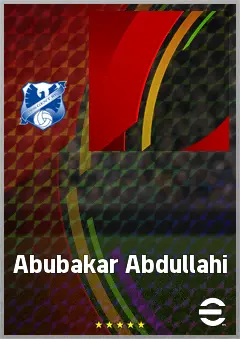 Abubakar Abdullahi eFootball 2026 player card, 64 OVR CF