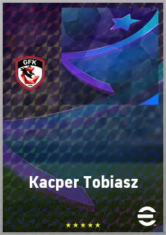 Kacper Tobiasz eFootball 2026 player card, 66 OVR GK