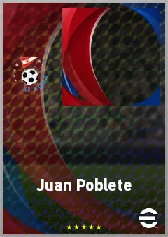 Juan Poblete eFootball 2026 player card, 62 OVR CB