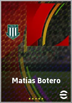 Matías Botero eFootball 2026 player card, 61 OVR CF