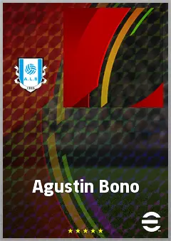 Agustin Bono eFootball 2026 player card, 64 OVR LWF