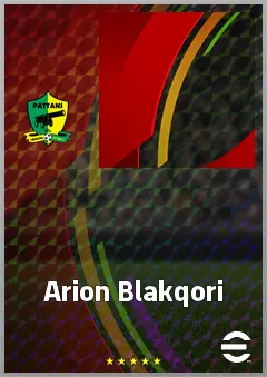 Arion Blakqori eFootball 2026 player card, 61 OVR LWF