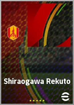 Shiraogawa Rekuto eFootball 2026 player card, 62 OVR LB