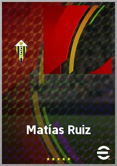 Matías Ruiz eFootball 2026 player card, 63 OVR RB