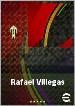 Rafael Villegas eFootball 2026 player card, 62 OVR CMF