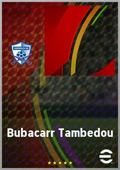 Bubacarr Tambedou eFootball 2026 player card, 65 OVR CF