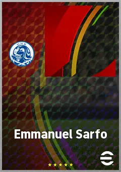 Emmanuel Sarfo eFootball 2026 player card, 61 OVR RB