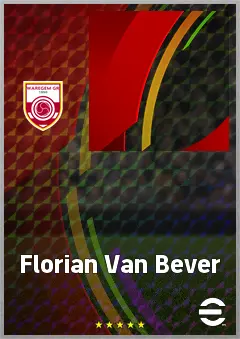 Florian Van Bever eFootball 2026 player card, 61 OVR GK