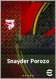 Snayder Porozo eFootball 2026 player card, 65 OVR CF