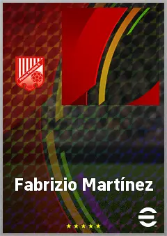 Fabrizio Martínez eFootball 2026 player card, 63 OVR CB