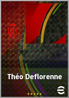Théo Deflorenne eFootball 2026 player card, 60 OVR CMF