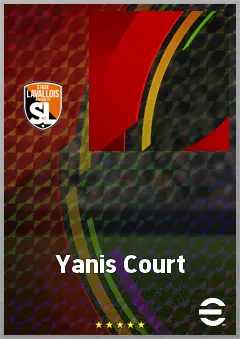 Yanis Court eFootball 2026 player card, 59 OVR AMF
