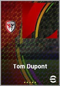 Tom Dupont eFootball 2026 player card, 60 OVR CMF