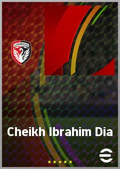 Cheikh Ibrahim Dia eFootball 2026 player card, 62 OVR CF
